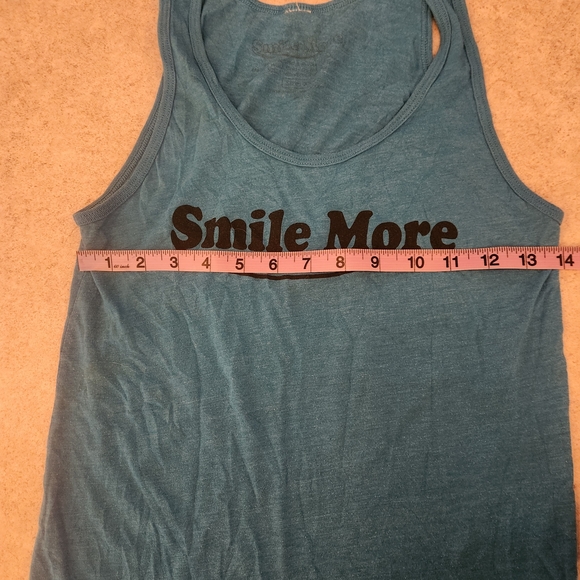 Smile More Tie-Dye Hoodie (Boys 10/12 Med) and Blue Tank Top (Womens xxs) Set - Picture 7 of 8